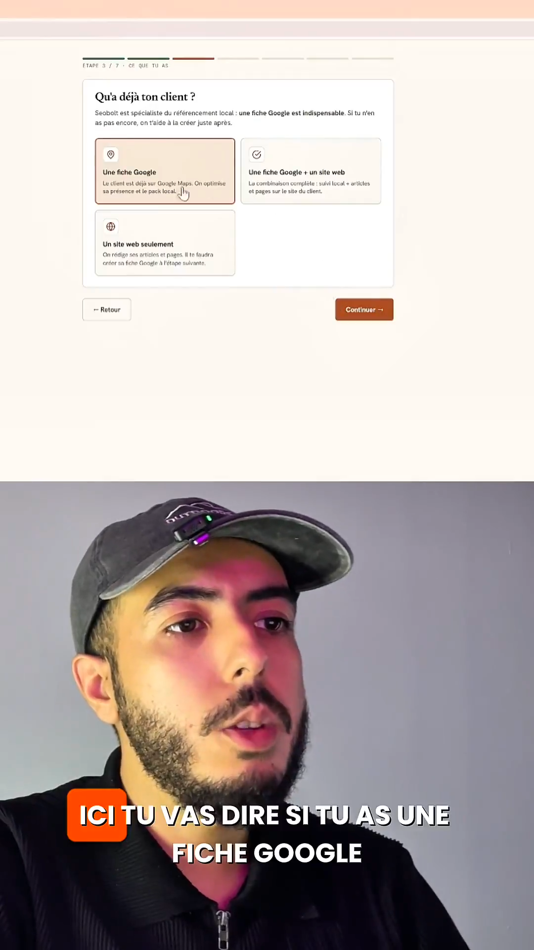 Création d'un compte sur Seobolt.fr